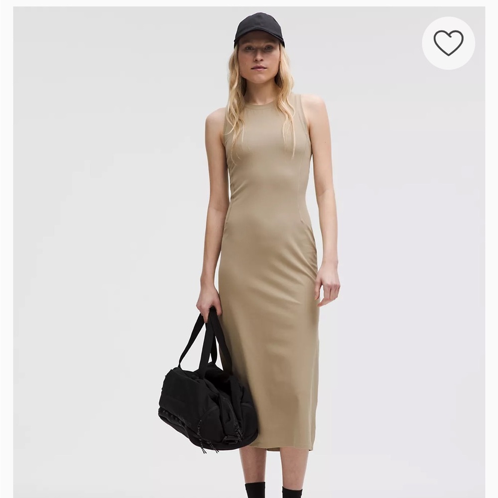 Lululemon Athletica Tan Midi Dress